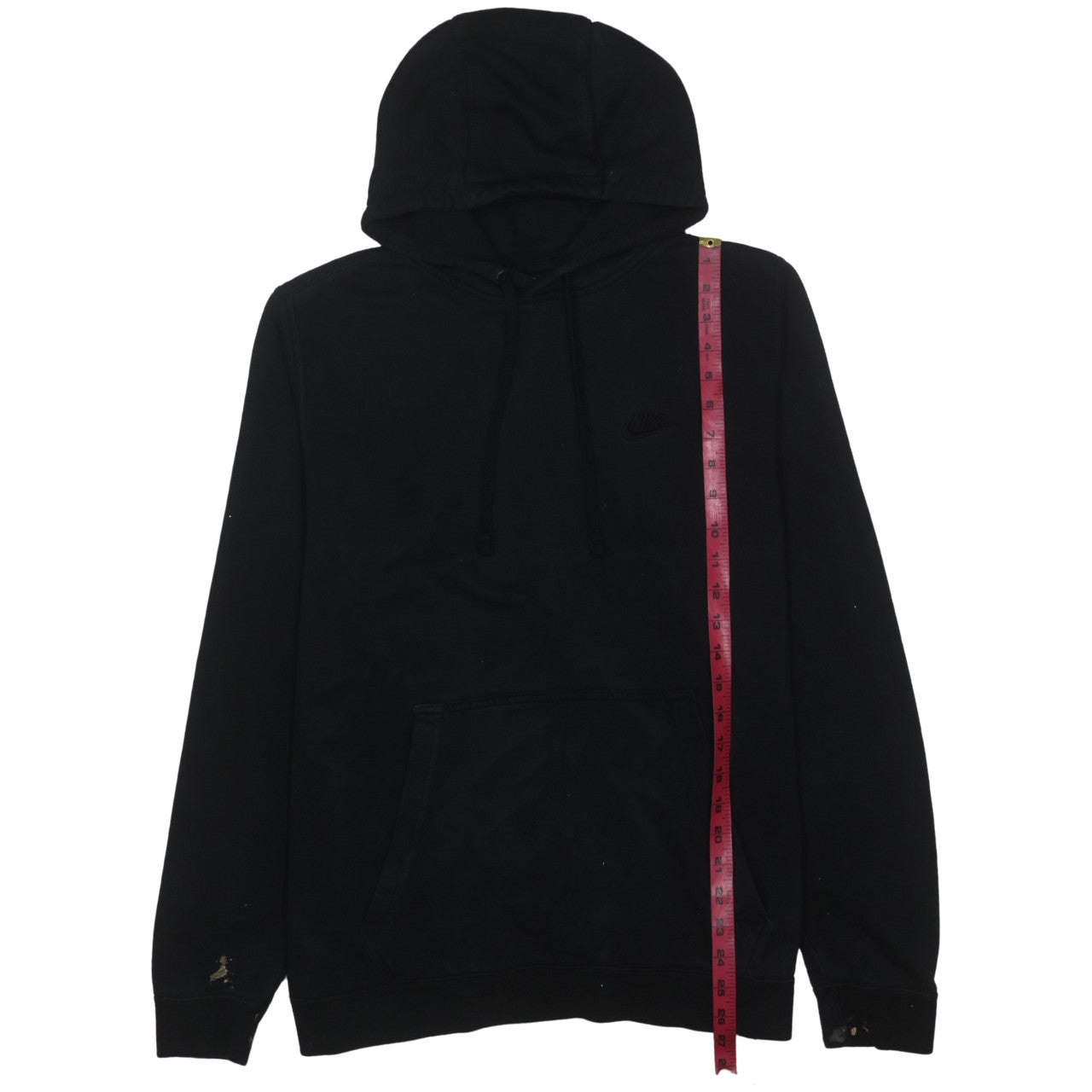 Nike Men's Black Pullover Fleece Hoodie Size L Regular Fit