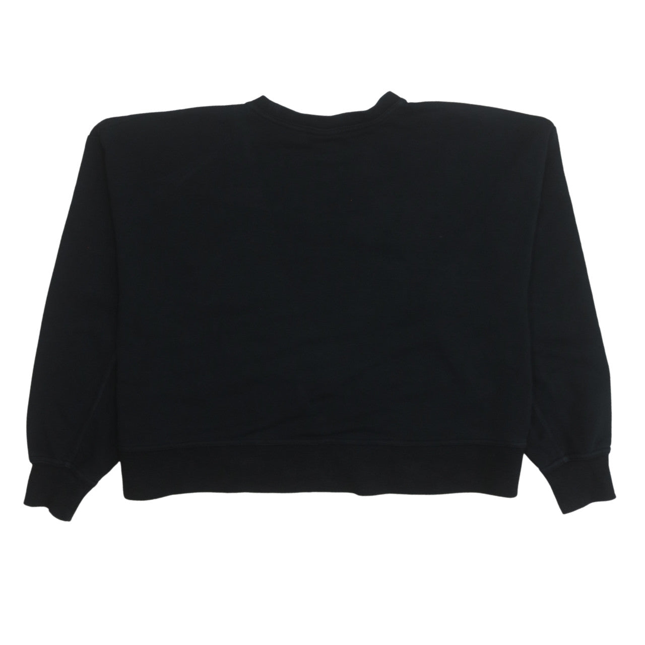 Nike Womens Black Crew Neck Pullover Sweatshirt Size M Cotton Blend Logo