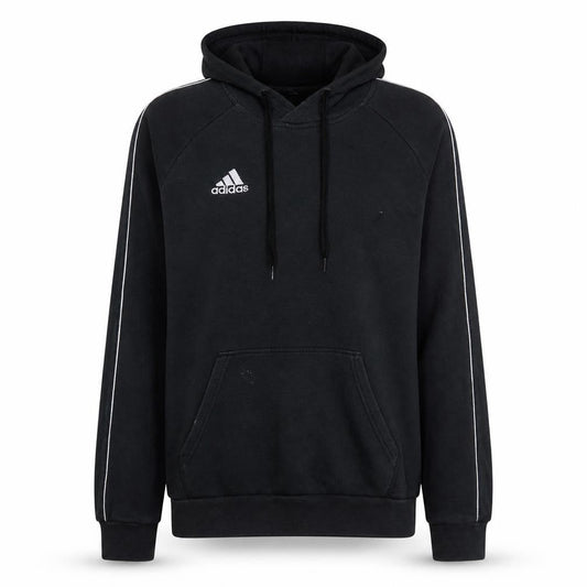 Adidas Men's Black Pullover Hoodie Size S Hooded Fleece Sweatshirt