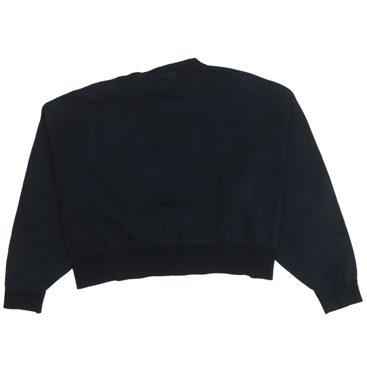 Nike Women Black L Pullover Sweatshirt Logo Cotton Blend