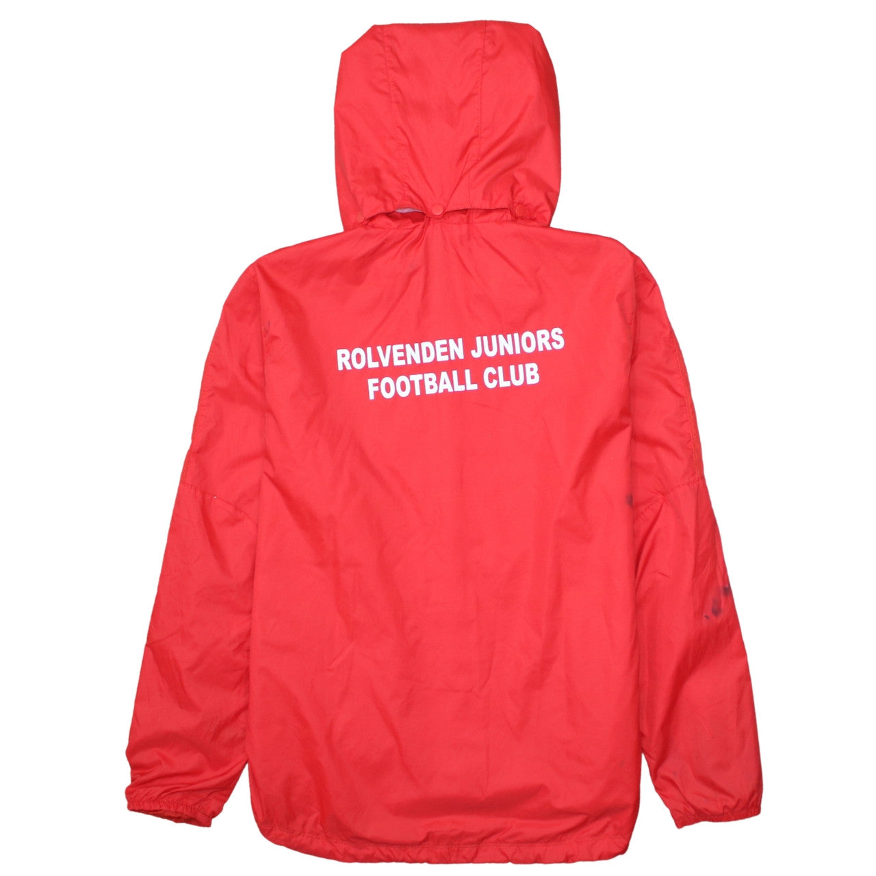 Nike Boys Red Windbreaker Football Jacket 13-15 Years Hooded Full Zip