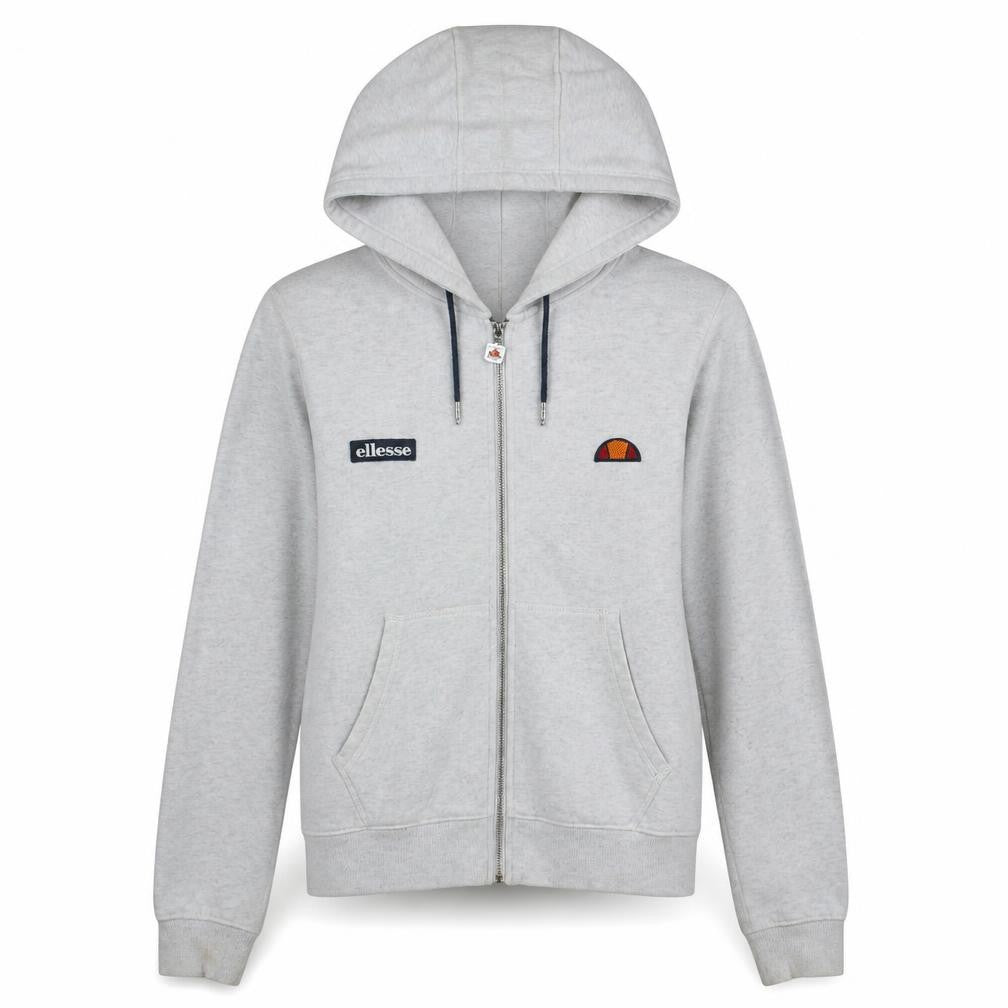 Ellesse Women's Grey Full Zip Hoodie Size 14 Cotton Blend