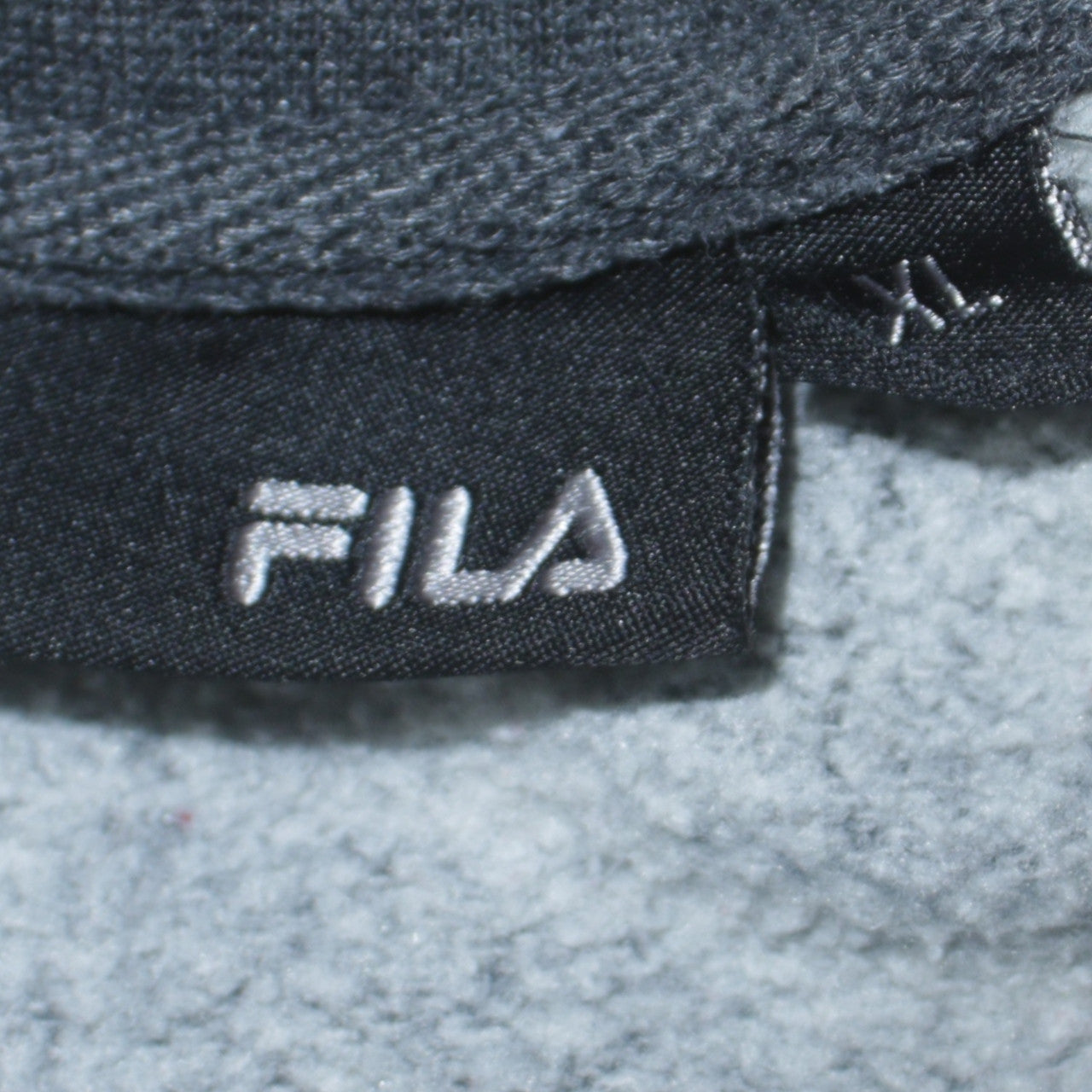 Fila Men's Grey Logo Crew Neck Pullover Sweatshirt XL