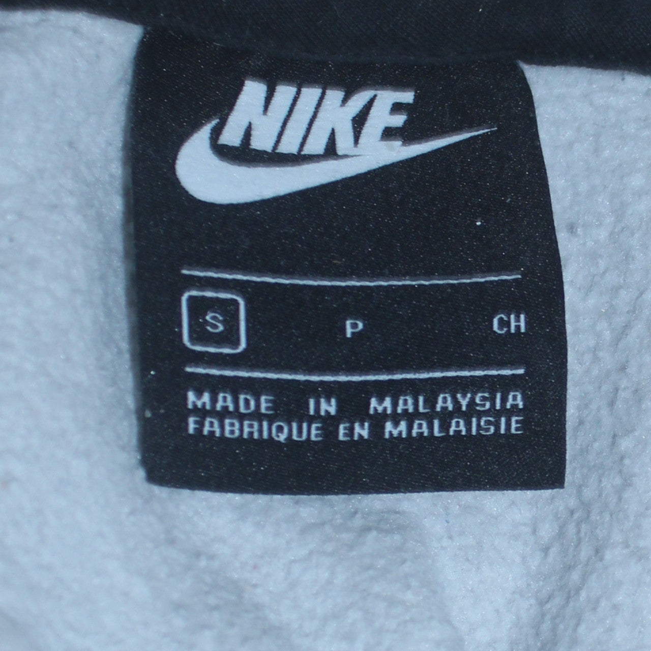 Nike Men's Grey Colour Block Pullover Hoodie Size S