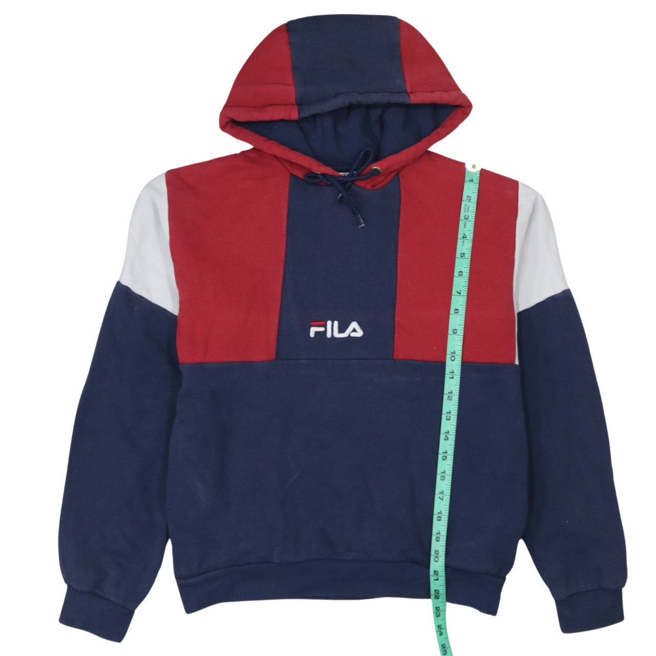 Fila Men's Multicoloured Pullover Hoodie Size M Retro Sportswear