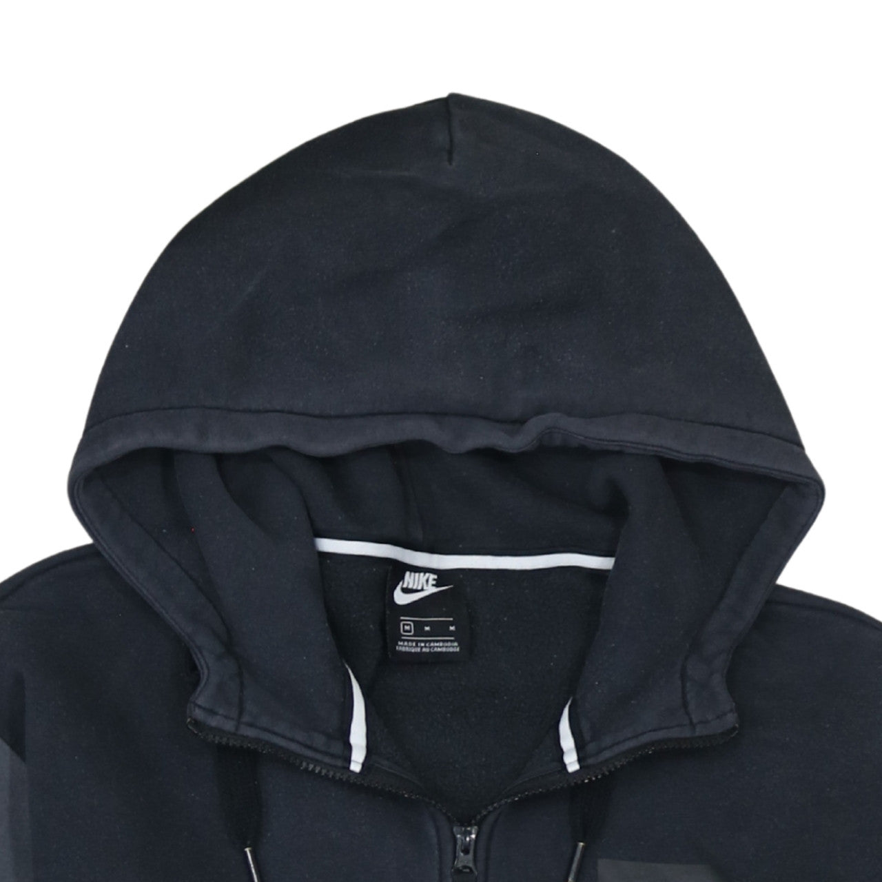 Nike Men's Black Full Zip Hoodie Air Logo Size M
