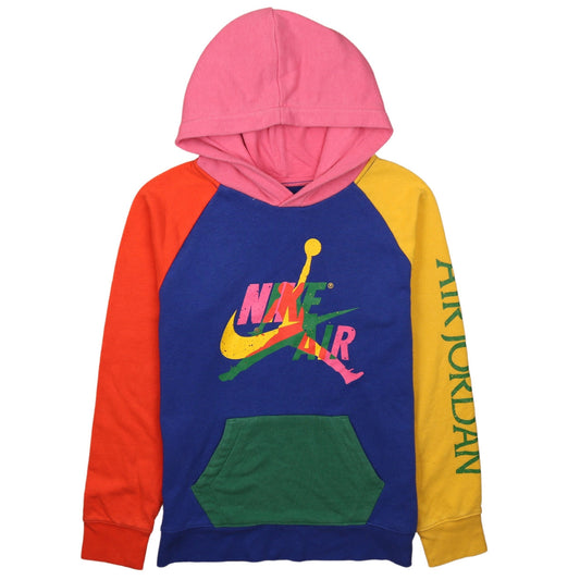 Nike Air Jordan Girls Multicoloured Hoodie 12-13 Years Pullover Cotton Blend
