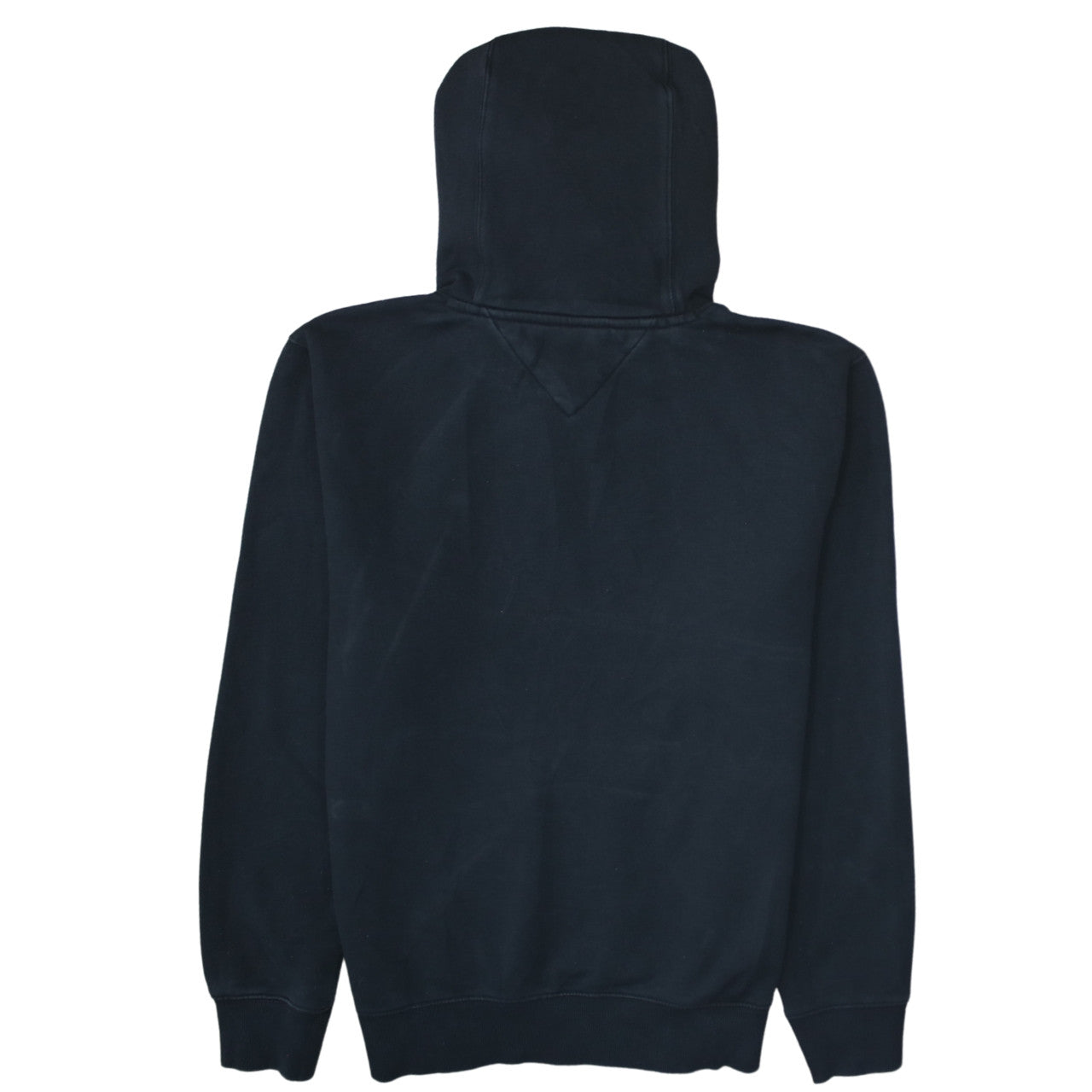Tommy Jeans Men's Black Pullover Hoodie Size M Logo Fleece Sweatshirt