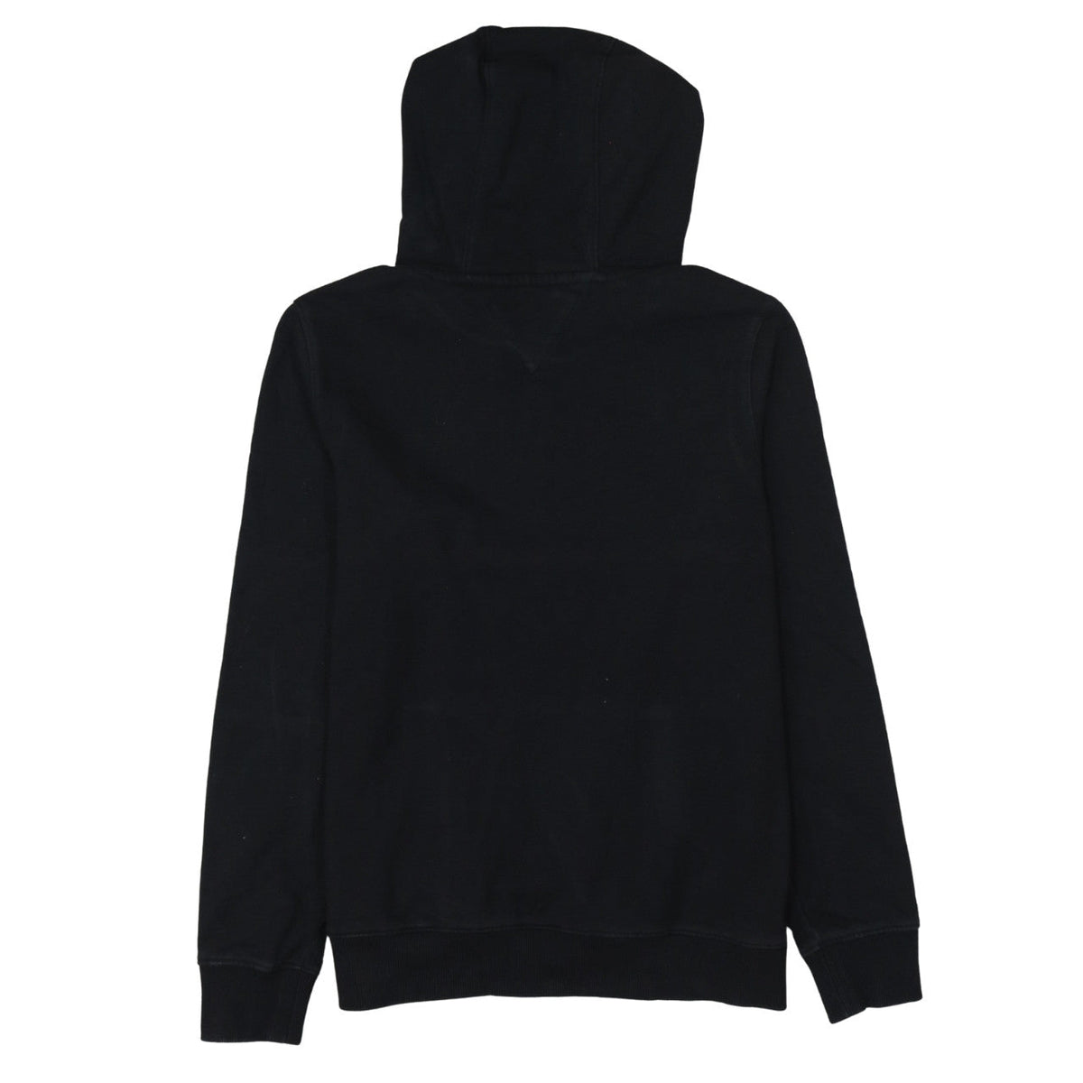 Tommy Hilfiger Boys Black Pullover Hoodie Size 164 Logo Fleece