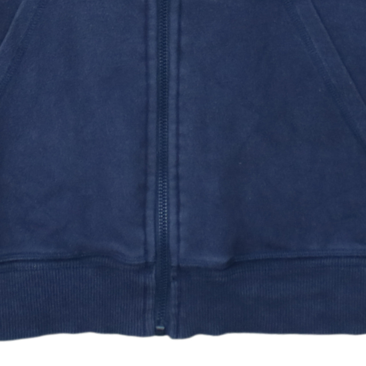 Asics Men's Blue Full Zip Hoodie Size L Sports Fleece Sweatshirt