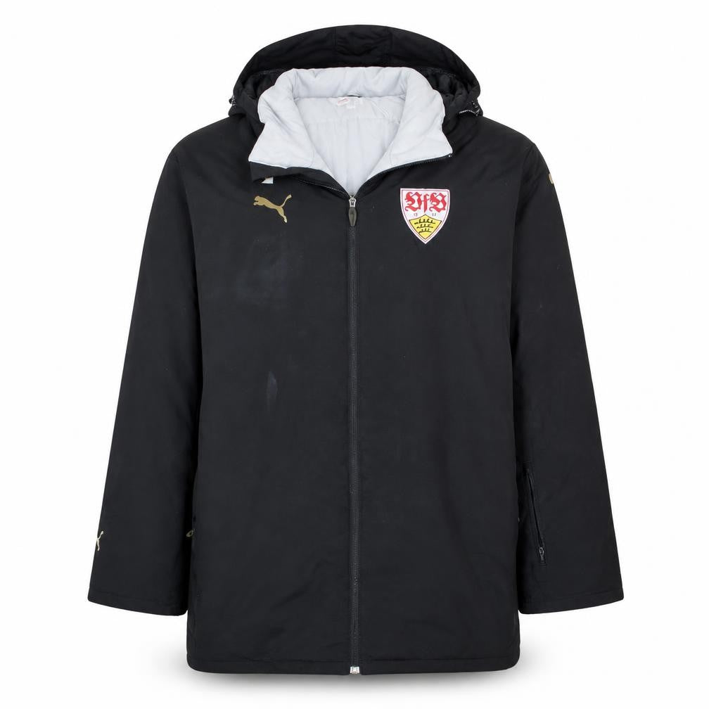 Puma Mens Black 2XL Winter Parka Hooded Jacket Coat