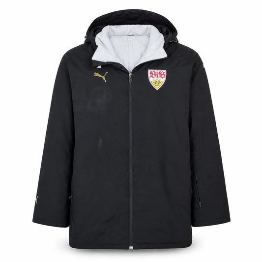 Puma Mens Black 2XL Winter Parka Hooded Jacket Coat