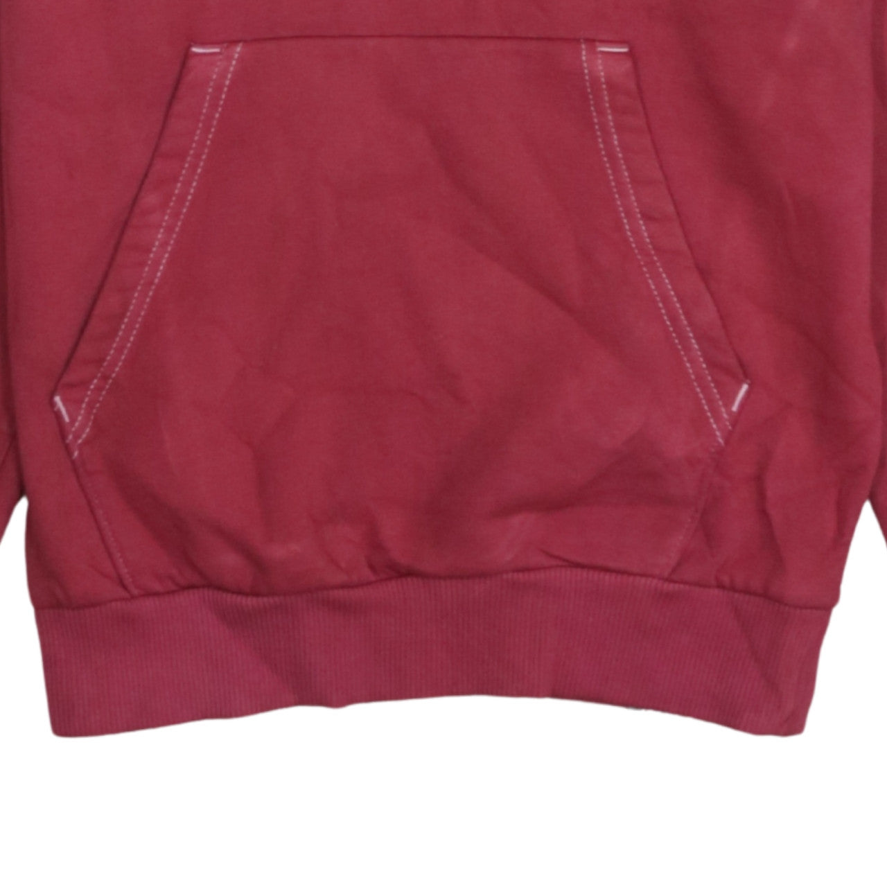 The North Face Womens Red XS Pullover Hoodie Cotton Blend Sweatshirt