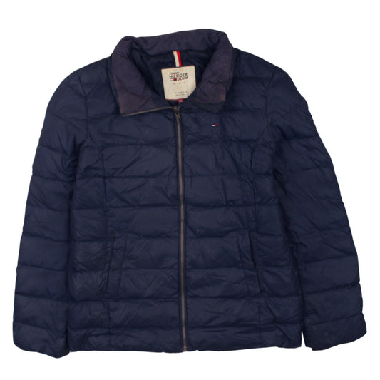 Tommy Hilfiger Denim Men's Blue XL Puffer Jacket Polyester Winter