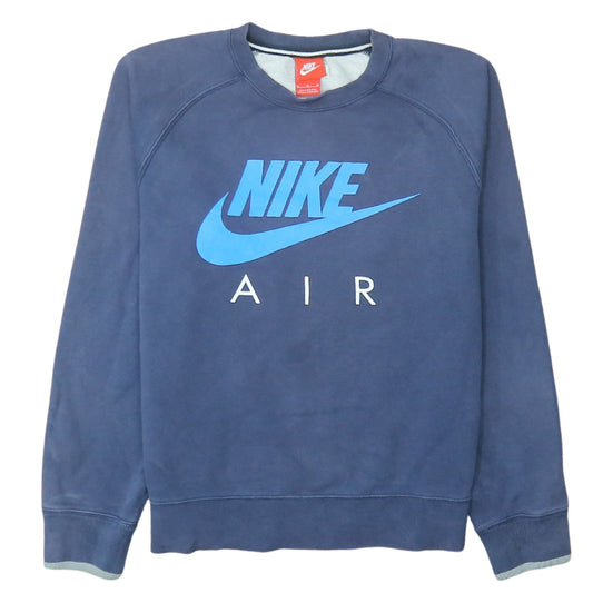 Nike Men's Blue Air Logo Pullover Sweatshirt Size M
