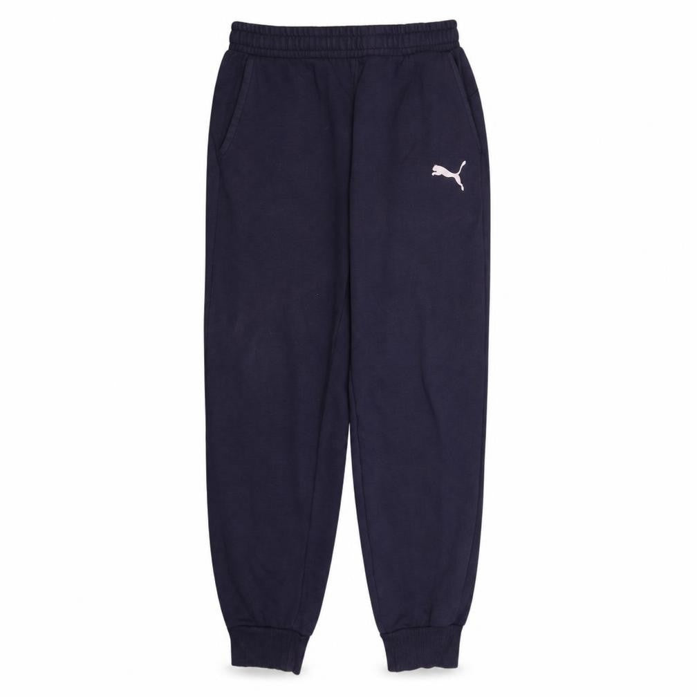 Puma Men's Blue Fleece Jogger Trousers Size L