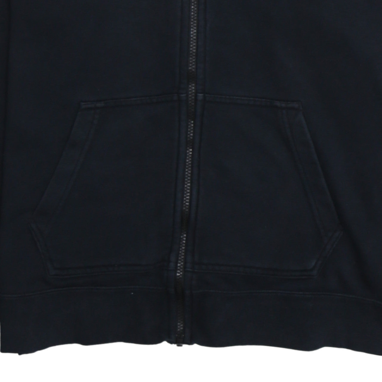 Nike Men's Black Small Full Zip Hoodie Sweatshirt with Logo Trim