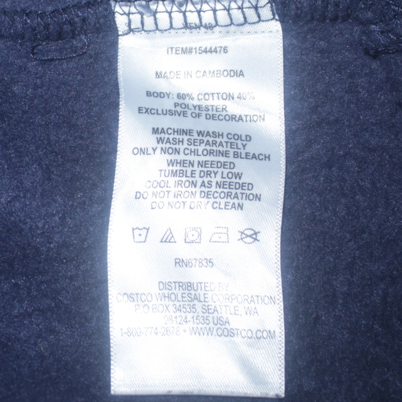 Nautica Women’s Navy Blue Hooded Pullover Sweatshirt XL Cotton Blend
