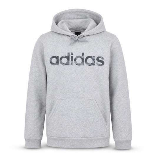 Adidas Men's Grey Pullover Hoodie XS Logo Fleece Sweatshirt