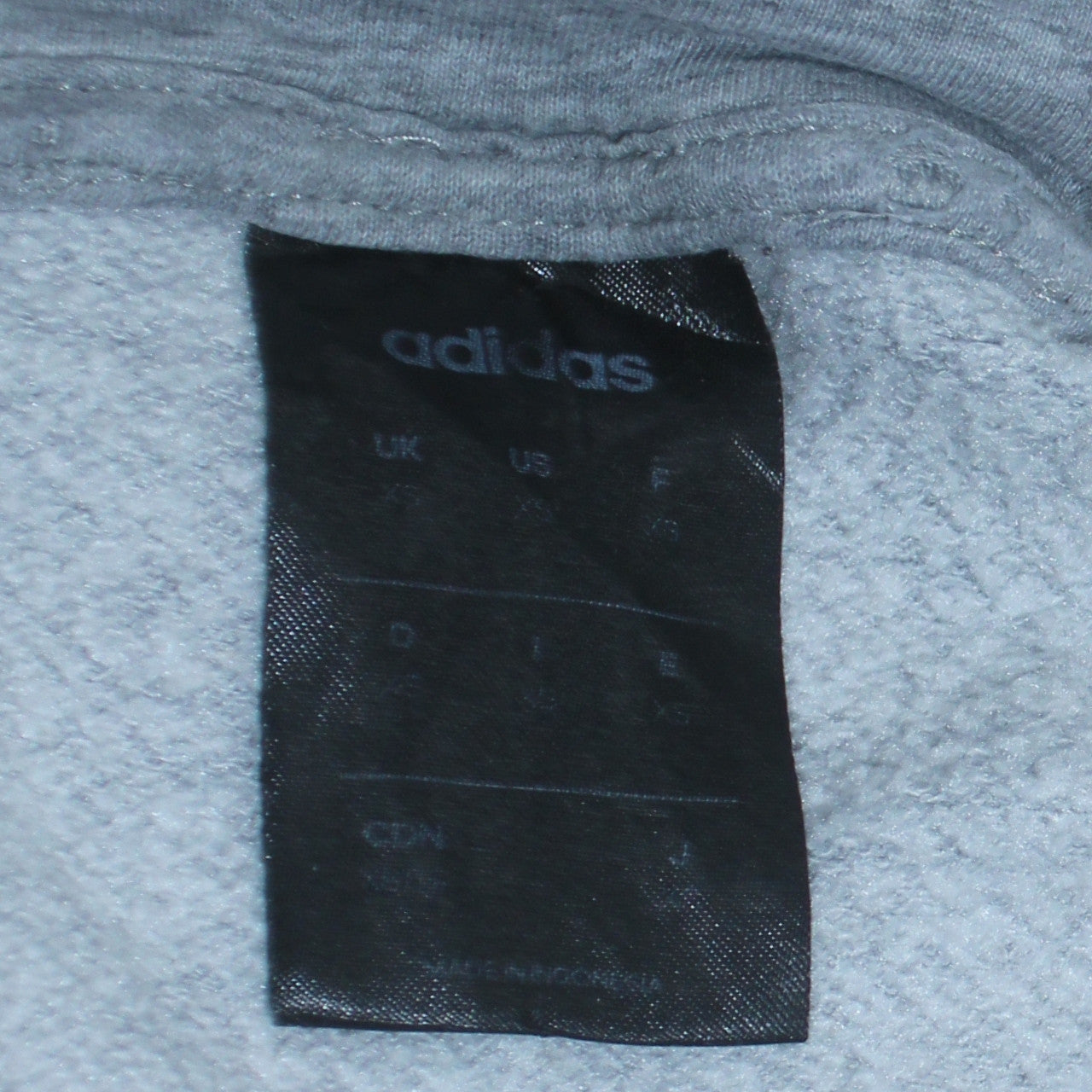 Adidas Men's Grey Pullover Hoodie XS Logo Fleece Sweatshirt