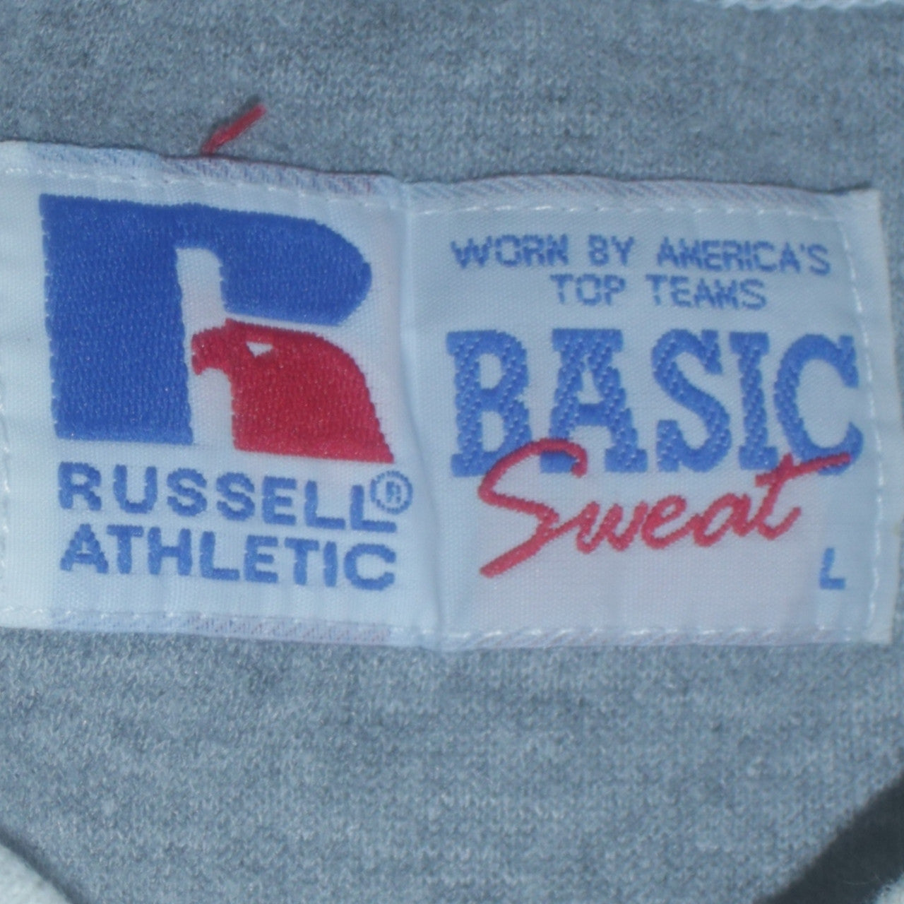 Russell Athletic Men's Grey Logo Pullover Sweatshirt Size L