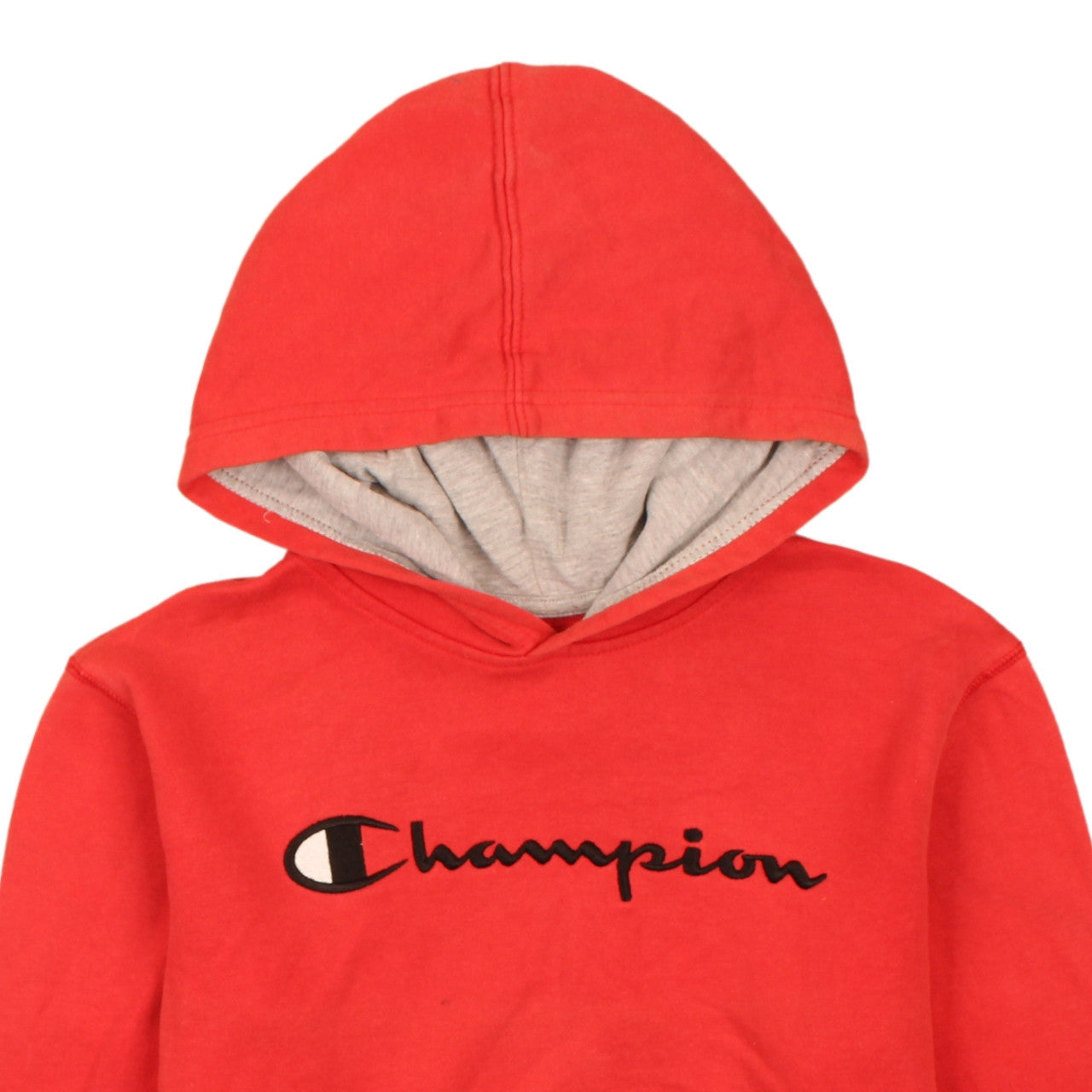 Champion Girls Red XL Pullover Hoodie with Logo Print