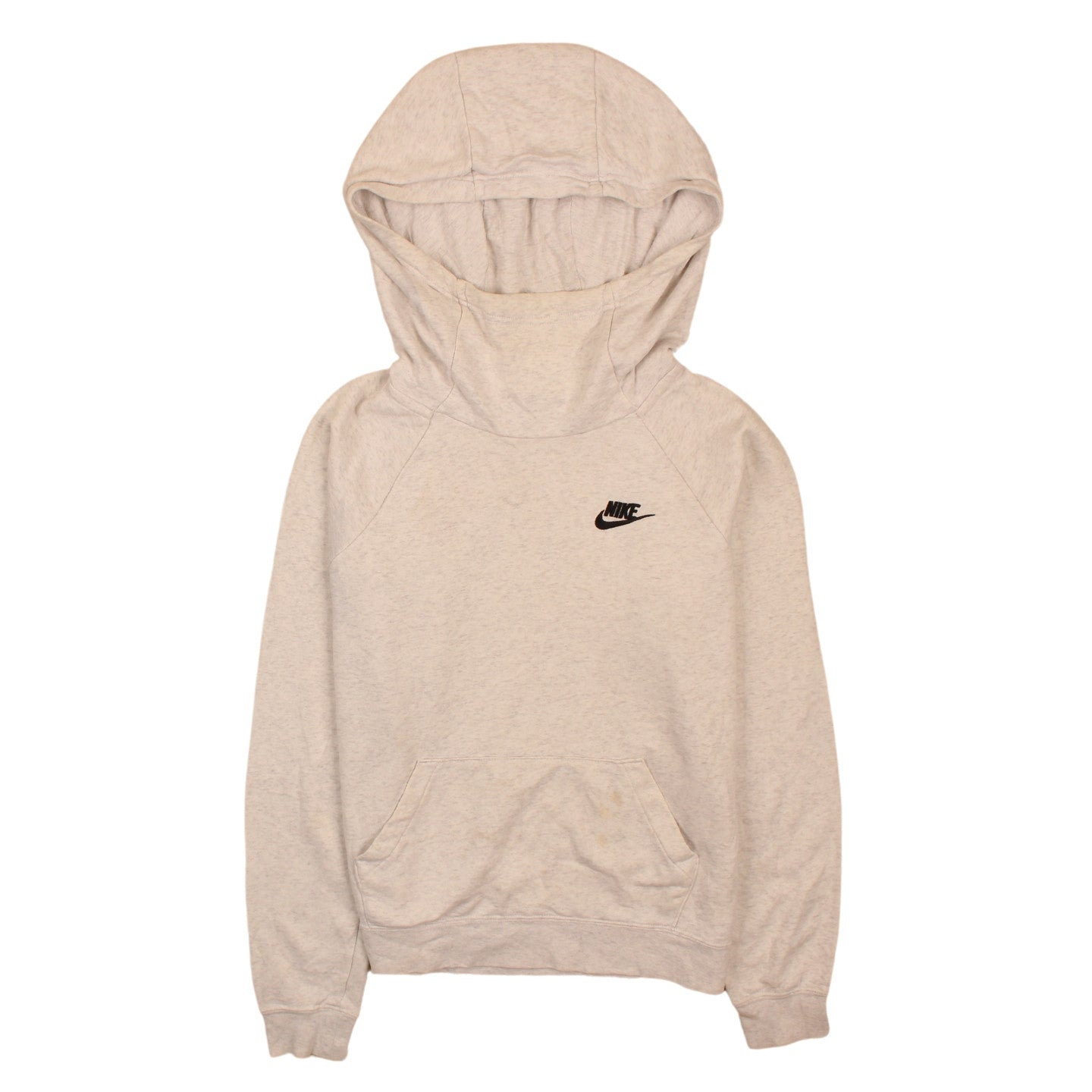 Nike Men's Beige Pullover Hoodie XS Regular Fit Fleece