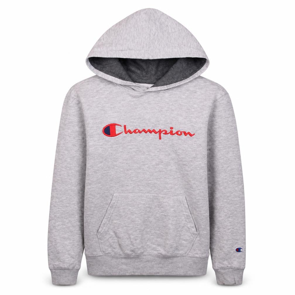 Champion Womens Grey Pullover Hoodie Large Relaxed Fit Athleticwear