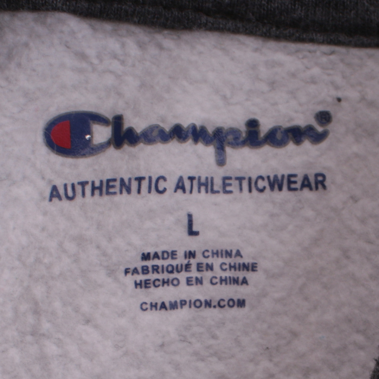 Champion Womens Grey Pullover Hoodie Large Relaxed Fit Athleticwear