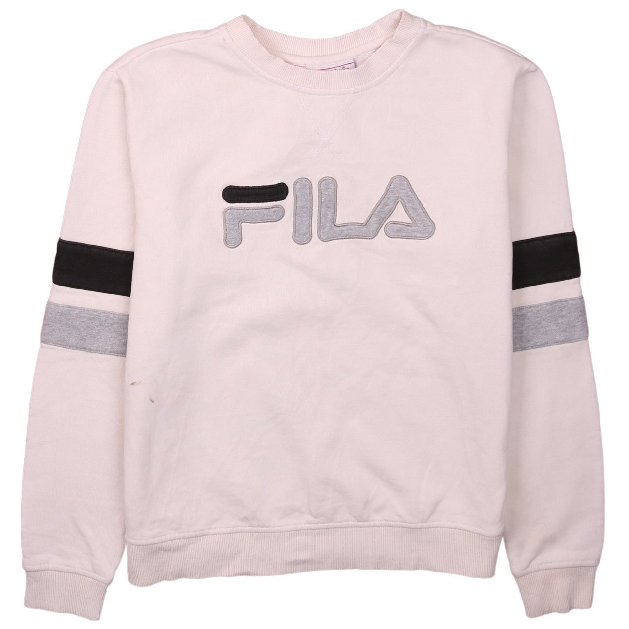 Fila Womens Beige Crew Neck Pullover Sweatshirt Size S