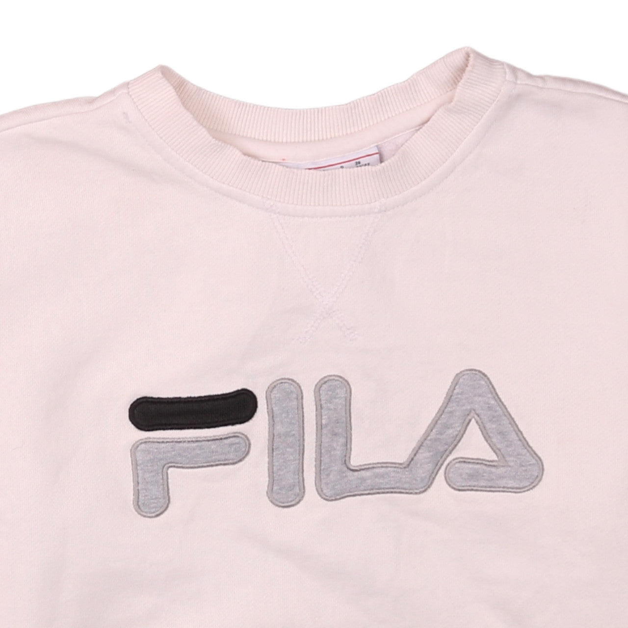 Fila Womens Beige Crew Neck Pullover Sweatshirt Size S