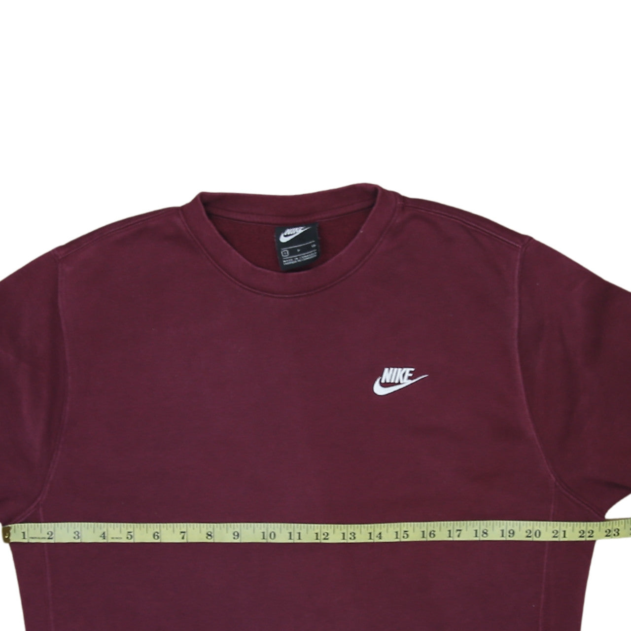 Nike Men's Red Crew Neck Sweatshirt Small Fleece Pullover