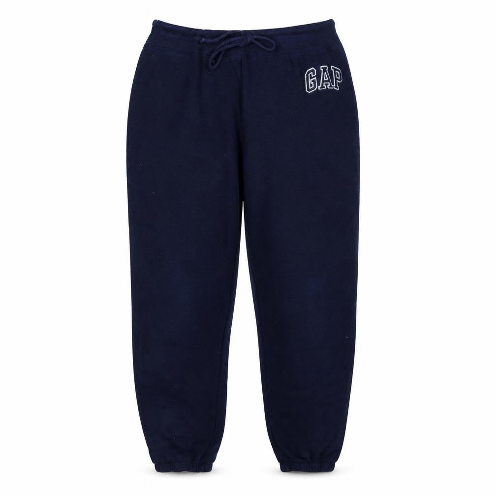 Gap Men's Blue Fleece Jogger Sweatpants L Drawstring Tapered Fit
