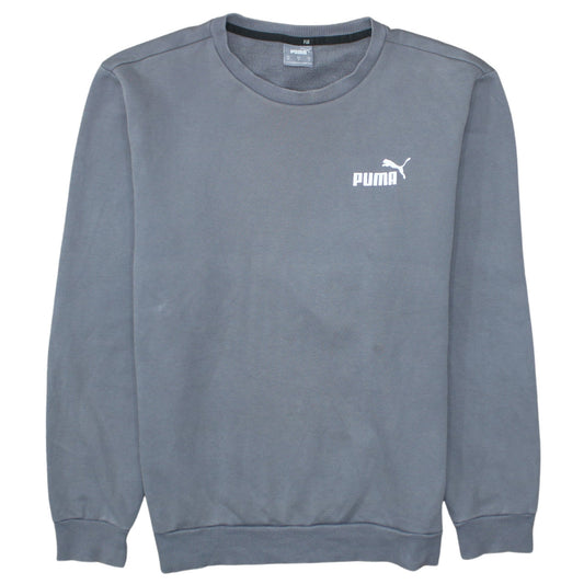Puma Men's Grey Crew Neck Pullover Sweatshirt Size M