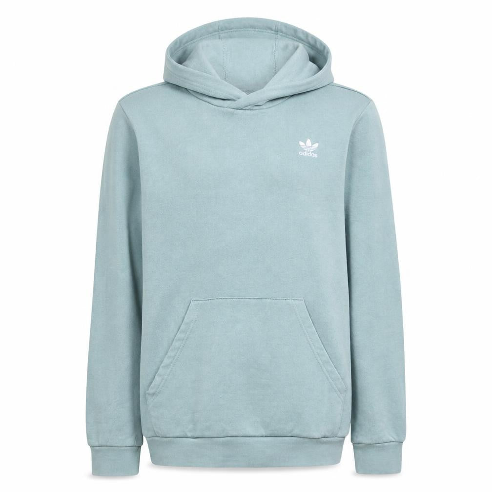 Adidas Boys Green Pullover Hoodie 13-14 Years Classic Logo Sweatshirt