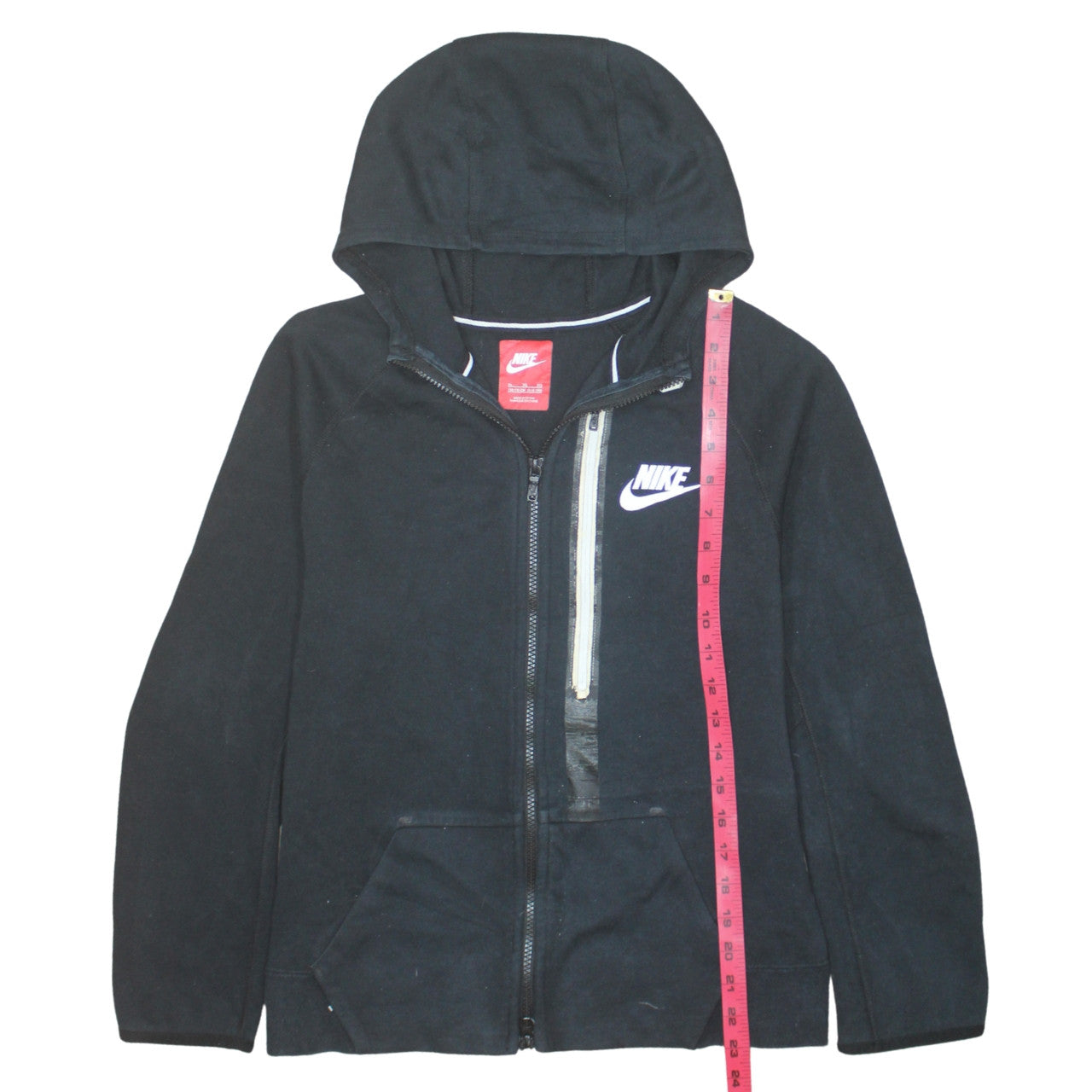 Nike Boys Black Full Zip Fleece Hoodie XL 13-15 Years Sportswear