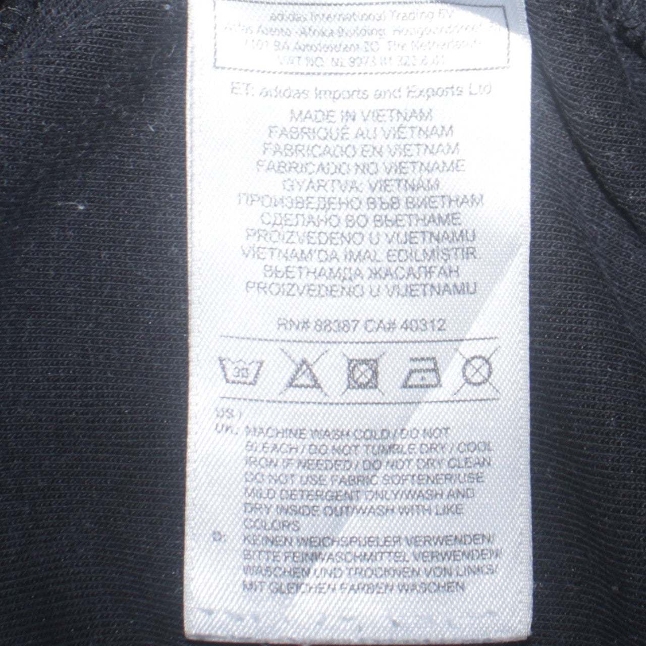 Adidas Women Black Crew Neck Long Sleeve Pullover Sweatshirt UK 10