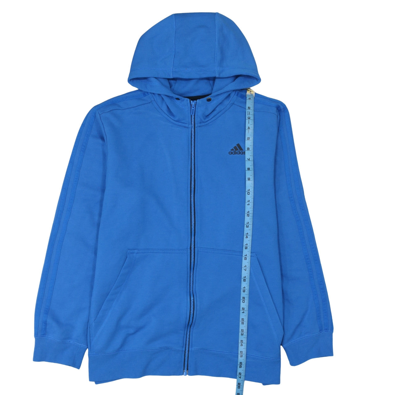 Adidas Men's Blue Full Zip Hoodie XL Sport Essentials