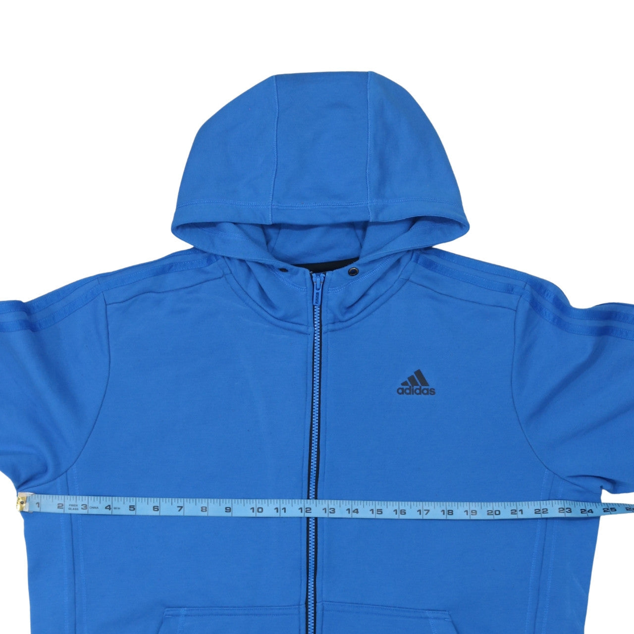 Adidas Men's Blue Full Zip Hoodie XL Sport Essentials