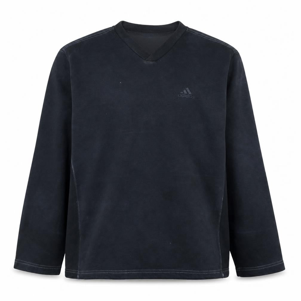 Adidas Men's Black V-Neck Pullover Sweatshirt Size L