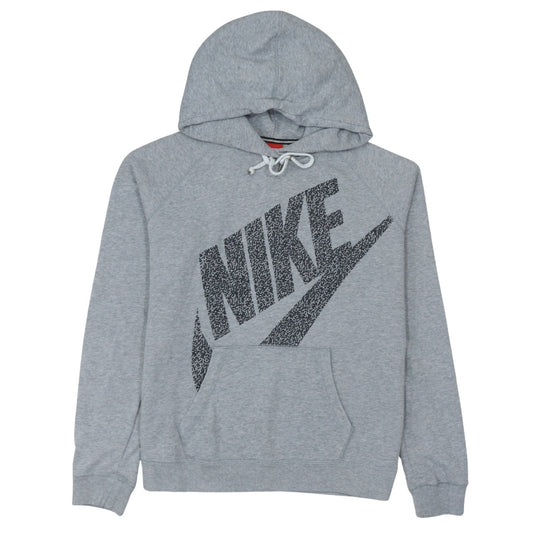 Nike Men's Grey Pullover Hoodie L Logo Graphic Sportswear