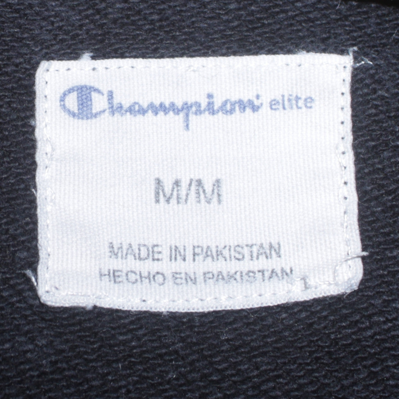 Champion Men's Black Pullover Sweatshirt Size M Embroidered Logo
