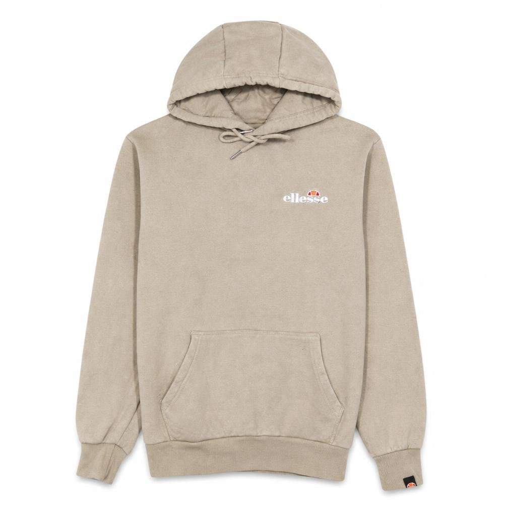 Ellesse Men's Beige Pullover Hoodie XS Regular Fit Logo Fleece