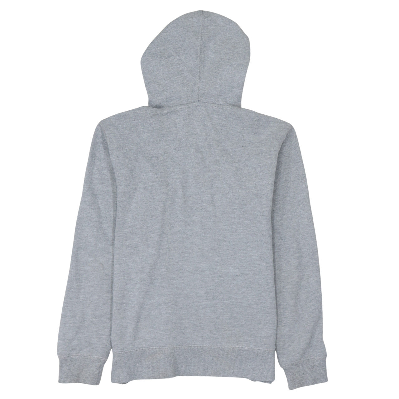 Champion Women Grey Pullover Hoodie L Logo Print Cotton Blend