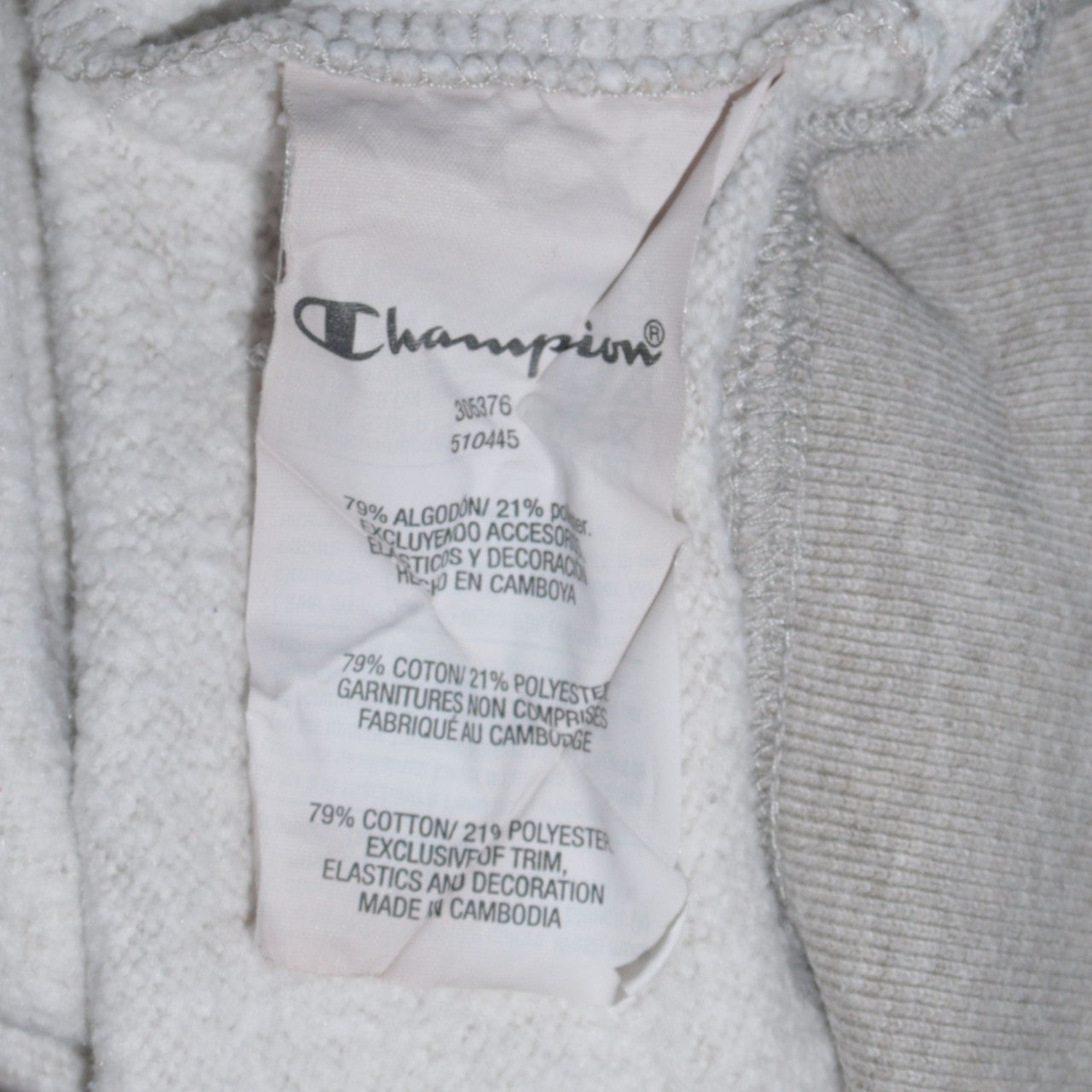 Champion Boys Grey Pullover Hoodie 2XL 15-16 Years Fleece Logo Sweatshirt
