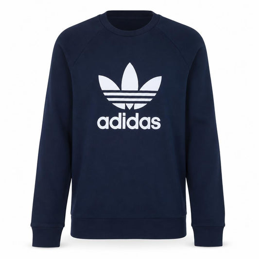 Adidas Men’s Blue Crew Neck Pullover Sweatshirt Size S