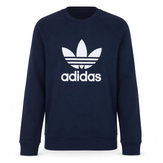 Adidas Men’s Blue Crew Neck Pullover Sweatshirt Size S