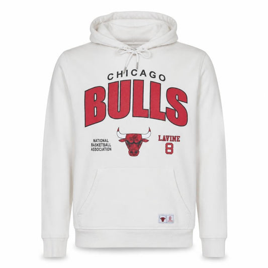 Primark NBA Men’s White 2XL Pullover Hoodie Chicago Bulls Logo Sweatshirt