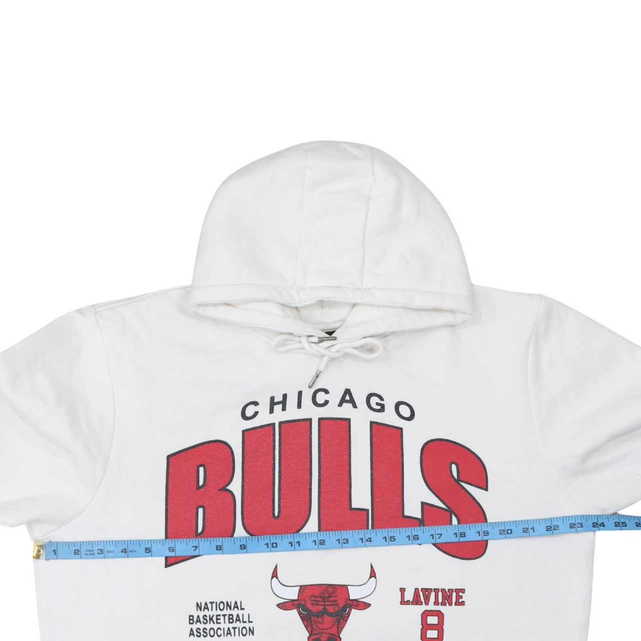 Primark NBA Men’s White 2XL Pullover Hoodie Chicago Bulls Logo Sweatshirt