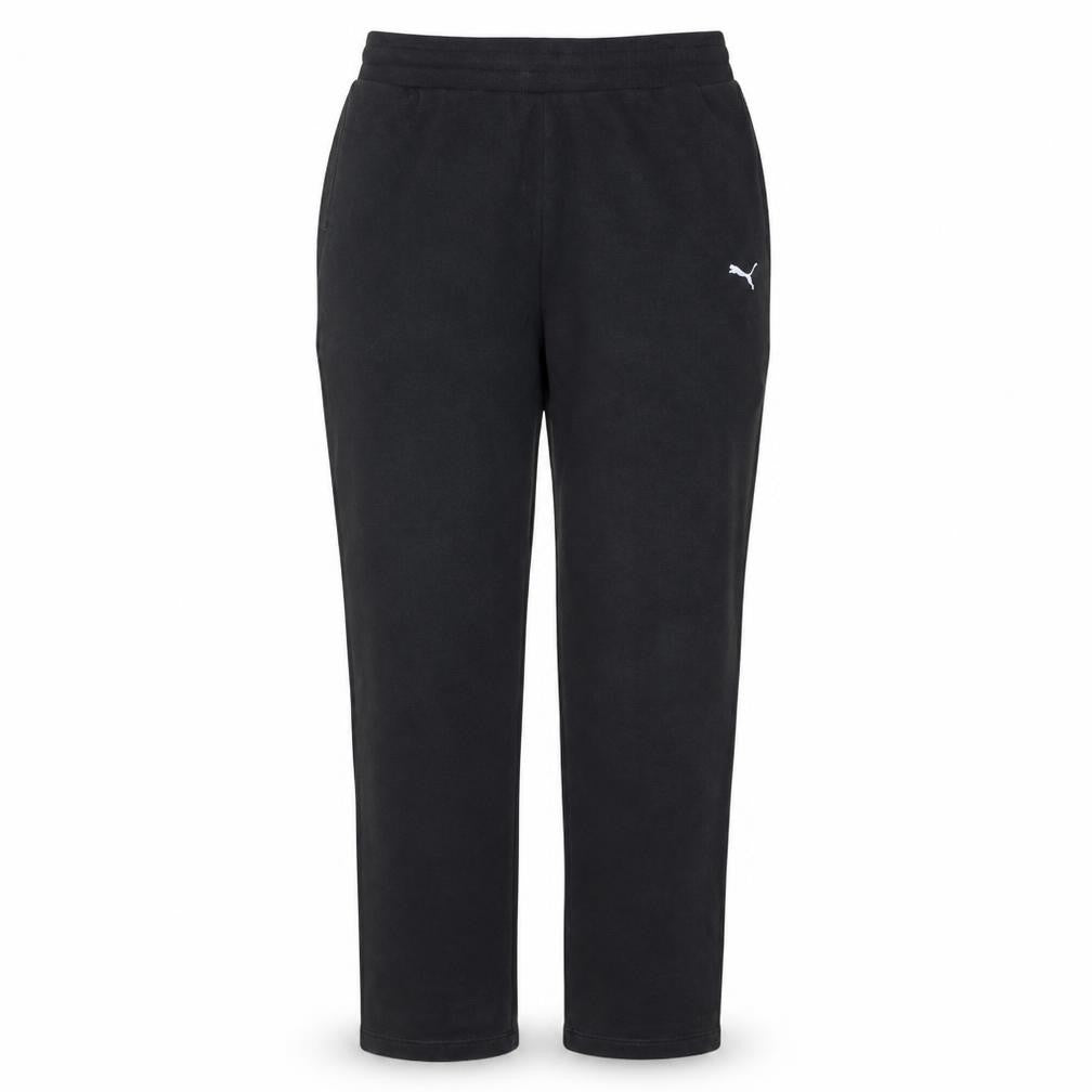 Puma Womens Black Medium Jogger Sweatpants Elastic Waist Activewear